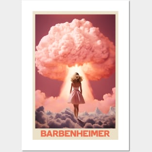 Barbie x Oppenheimer | Barbenheimer retro Posters and Art